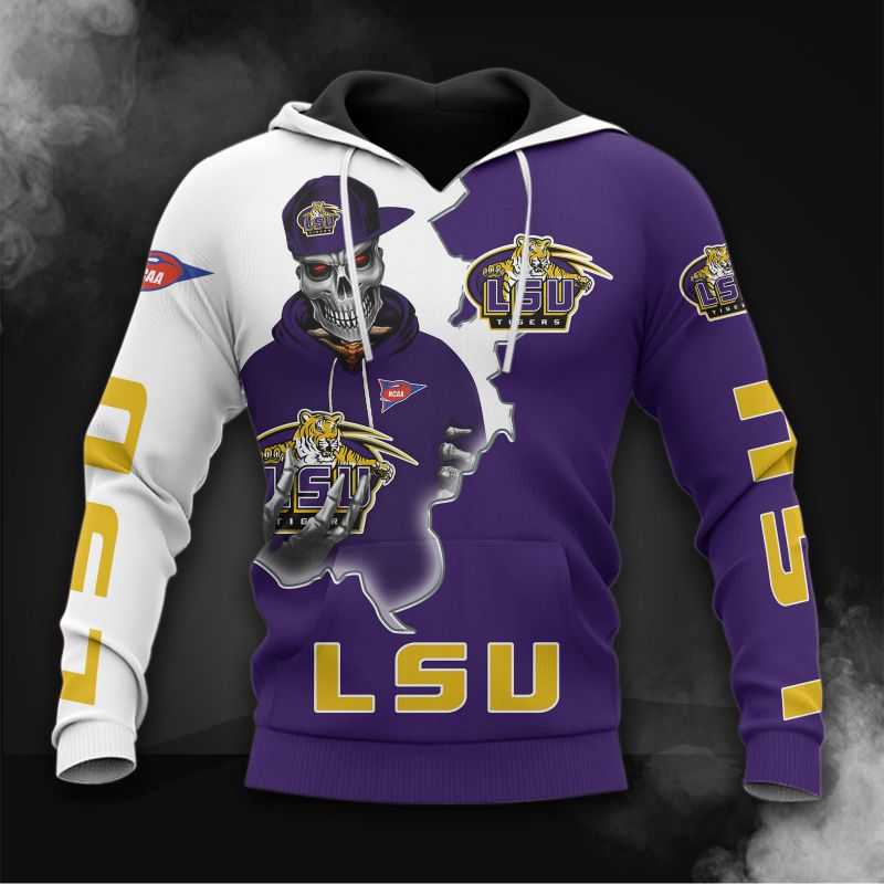 Lsu Tigers Skull Hoodie - Stand Out In Purple And Gold